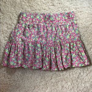 Lilly Pulitzer floral pleated skirt